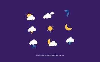 Weather Theme - Icon Collection with Flat Style