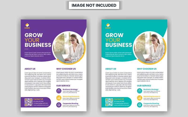 Corporate business a4 page flyer design Corporate Identity