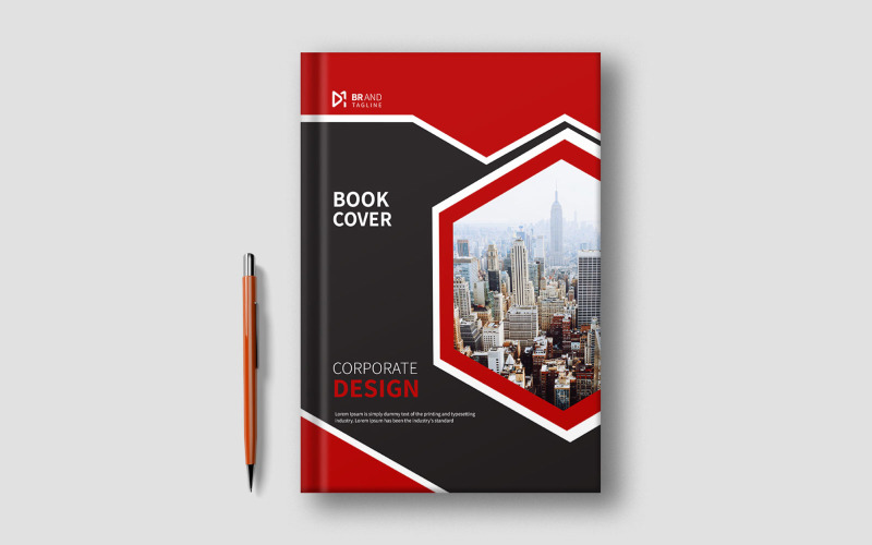 Corporate modern and clean business book cover free Corporate Identity