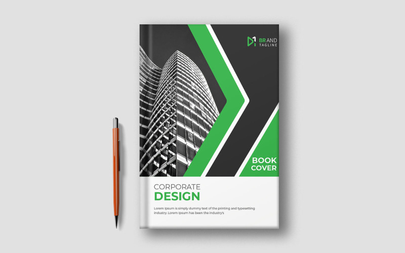 Corporate modern business book cover template design Corporate Identity
