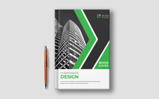 Corporate modern business book cover template design