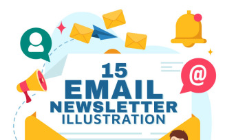 15 Email Newsletter Illustration