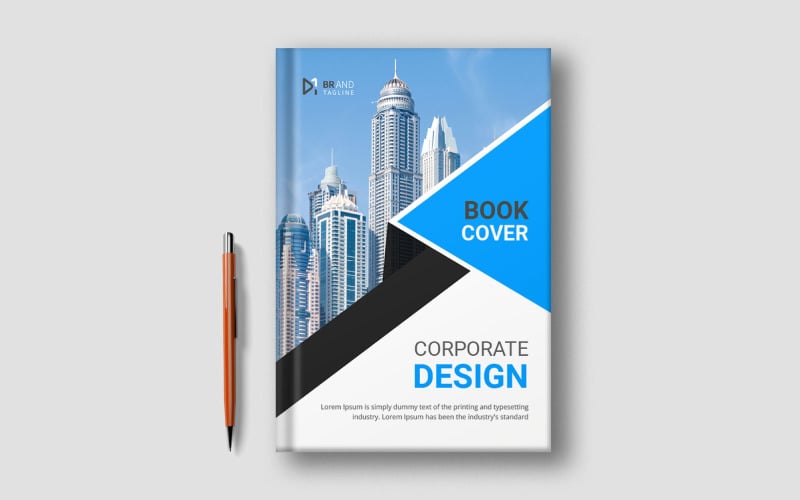 Minimalist book cover template design Corporate Identity