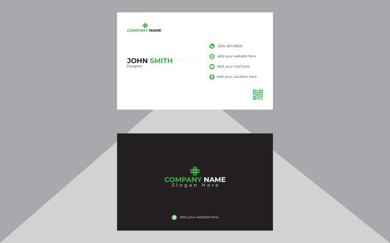 Minimul Business Card Design Template Corporate Identity