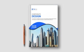Modern simple corporate book cover design free