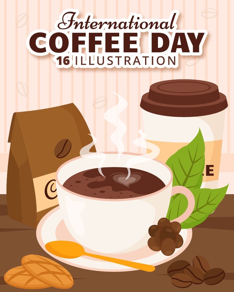 Kit Graphique #352976 Coffee Day Divers Modles Web - Logo template Preview