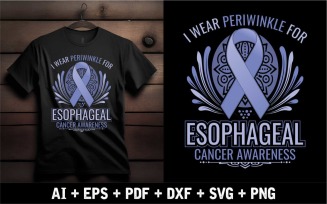 I Wear Periwinkle For Esophageal Cancer Awareness