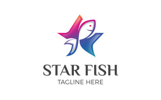Creative Modern Star Fish Logo Template