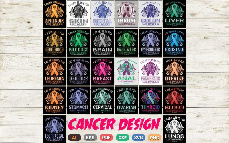 I Wear Pink For Cancer Awareness T-shirt