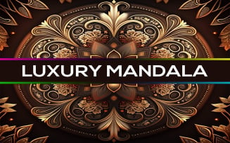 Brown Luxury Mandala Design