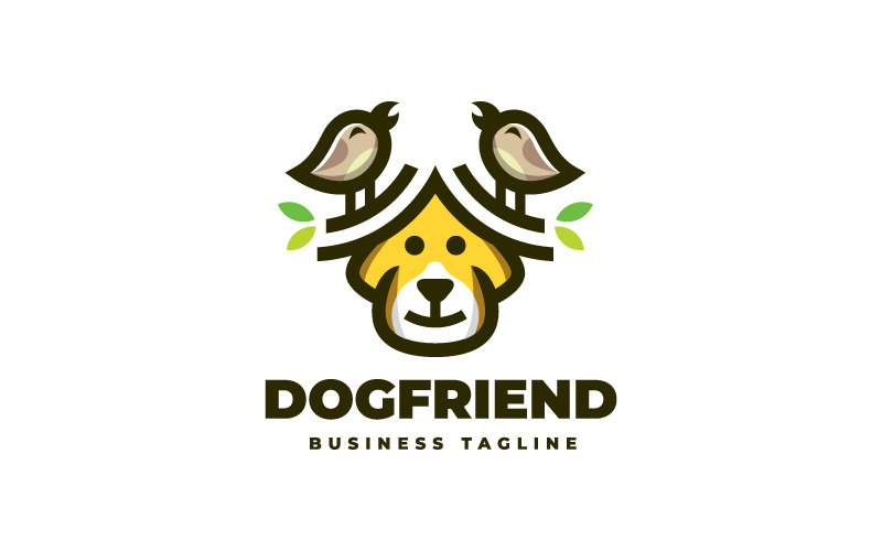 Dog Friends Logo Template