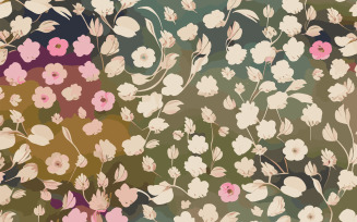Floral horizontal background stock illustration