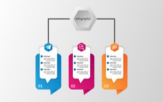 Infographic template design flowchart