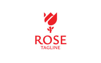 Modern Creative Rose Logo template
