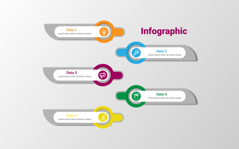 Simple eps infographic templet design Infographic Element