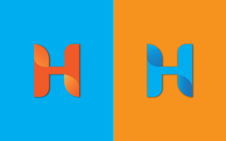 Simple H Logo Design Template