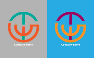 Vector simple TCE logo design template design