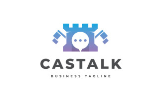 Castle Chat Logo Template