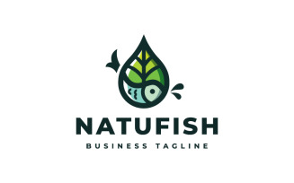 Nature Fish Logo Template