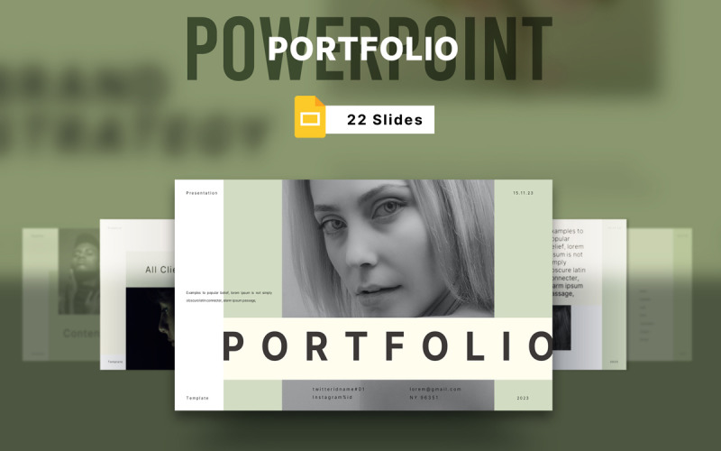 .Portfolio Presentation Template. PowerPoint Template