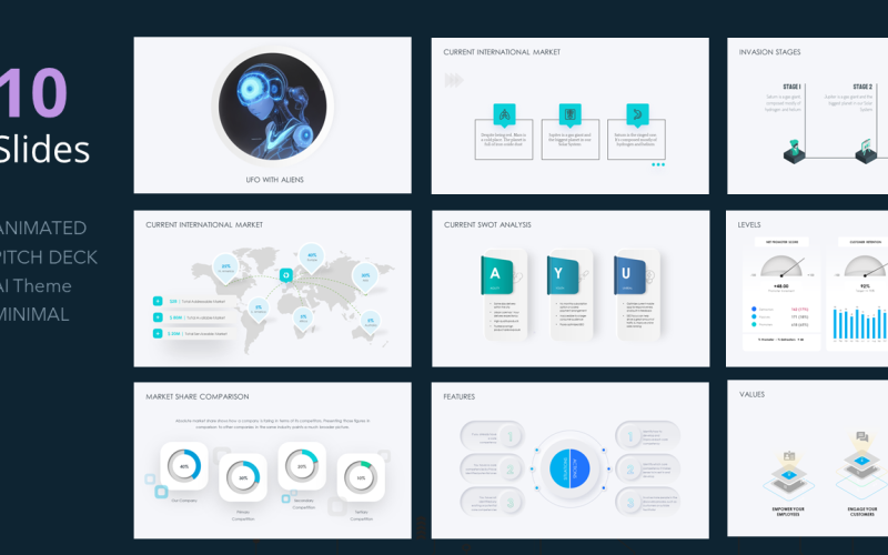 Ai_Futuristic elements_powerpoint deck pitch Template ppt PowerPoint Template