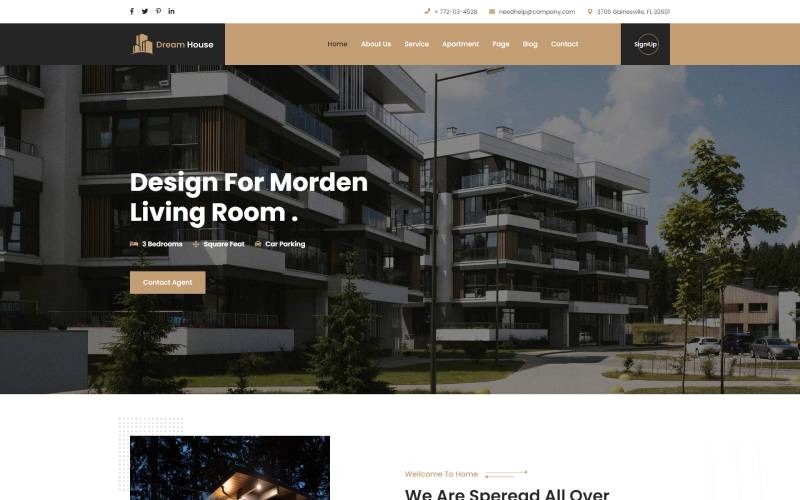 Dream House - Architecture & Interior Template Website Template