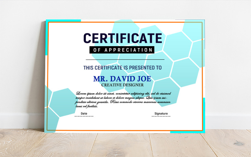 Modern multipurpose certificate of achievement template Certificate Template