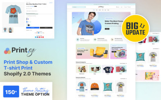 Pringo-Print Shop & Custom T-shirt premium Shopify Theme