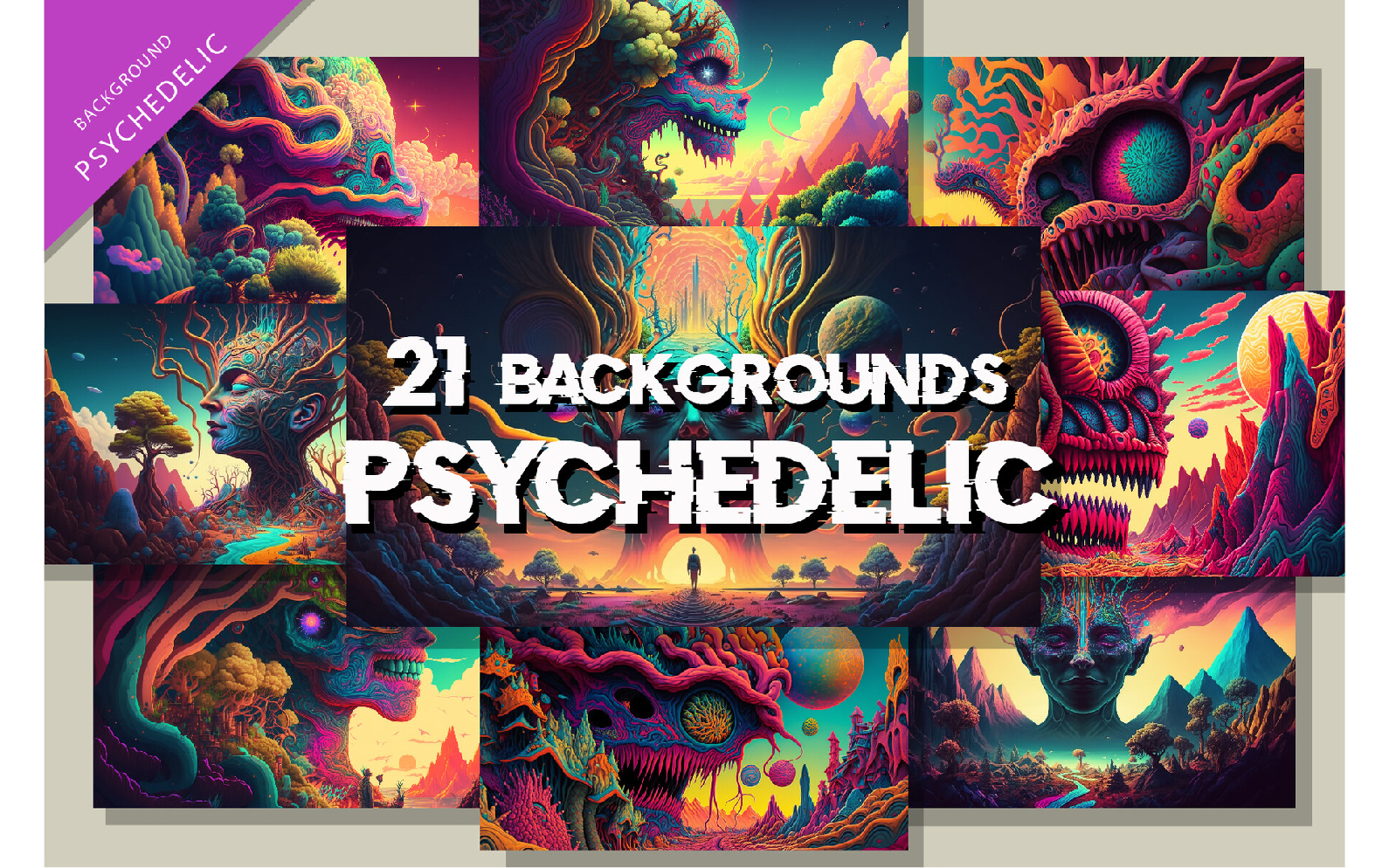 Kit Graphique #353405 Psychedelic Patterns Web Design - Logo template Preview