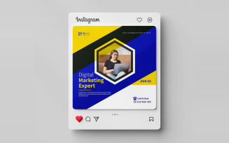 Business events social media post template