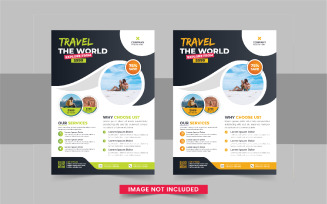Holiday Travel Flyer Design or Editable tour flyer design
