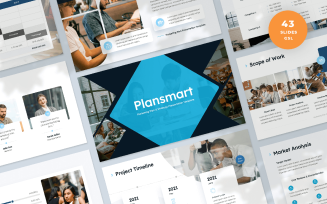 Plansmart - Marketing Plan Presentation Google Slides Template