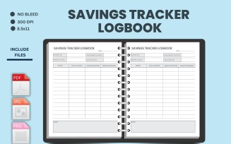 Savings Tracker Logbook 8.5X11 inches, Money Challenge