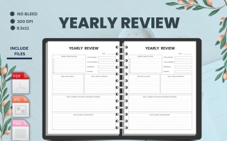 Yearly Budget Review Tracker Logbook