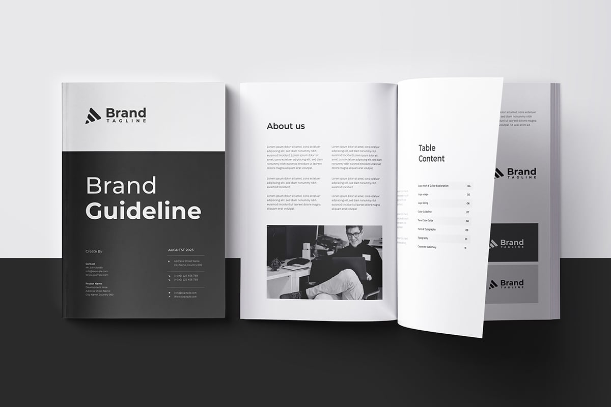 Template #353690 Guideline Brand Webdesign Template - Logo template Preview