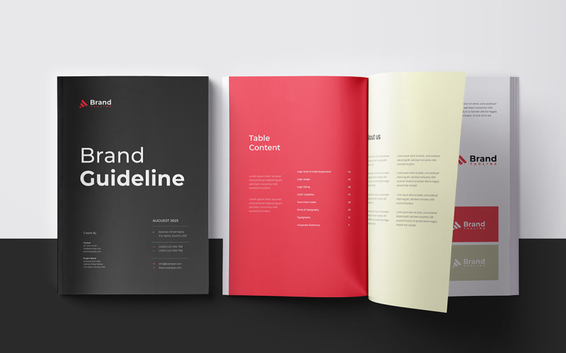 A4 Brand Guidelines Layout Template Magazine Template