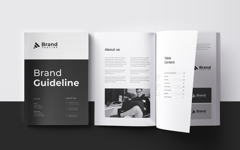 Brand Guidelines Layout Design Magazine Template
