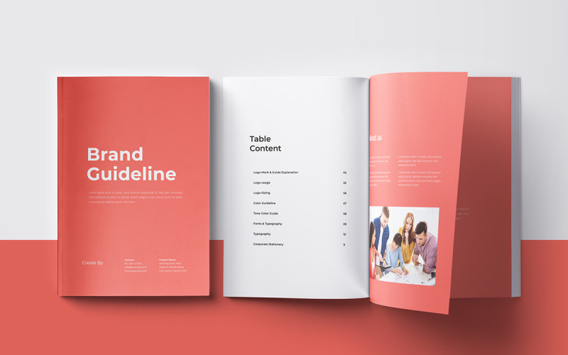 Brand Style Guideline Layout Template Magazine Template