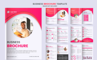 Brochure design, minimal multipage business brochure template design, annual report,