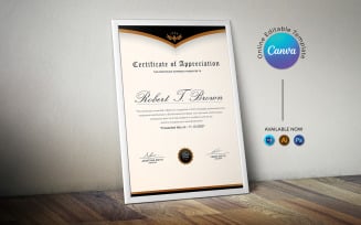 Canva Elegant Certificate Template