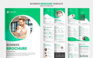 company profile brochure design, minimal multipage business brochure template design, annual report