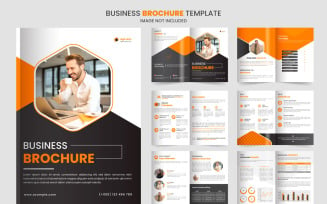 company profile brochure design, minimal multipage business brochure template
