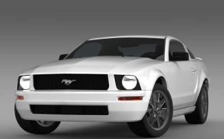 Ford Mustang 2005 3D Model