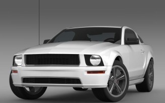 Ford Mustang Bullit 2008 3D Model