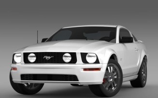 Ford Mustang GT 2005 3D Model