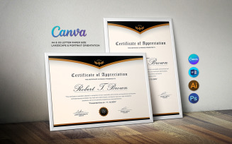 Modern Canva Certificate of Completion Templates