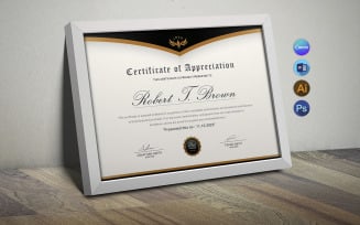 Robert Canva Appreciation Certificate Template
