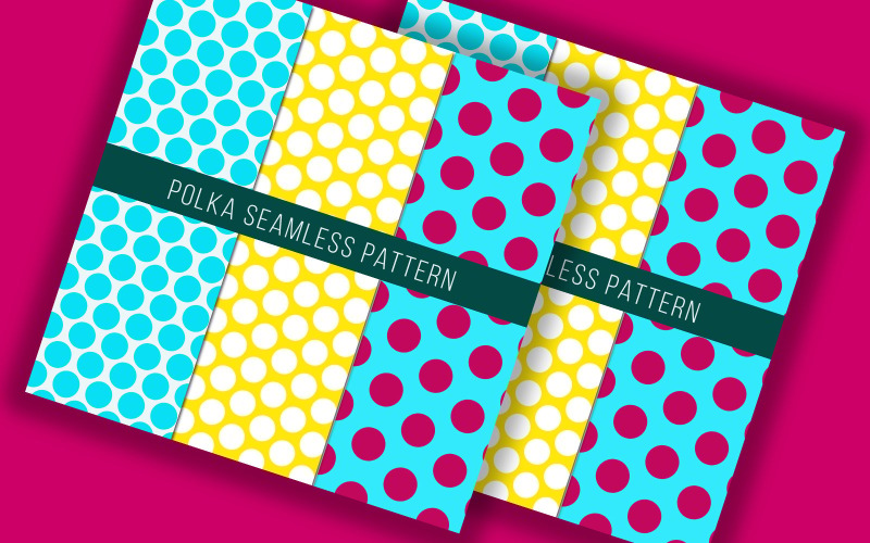 Seamless polka dots pattern design Pattern