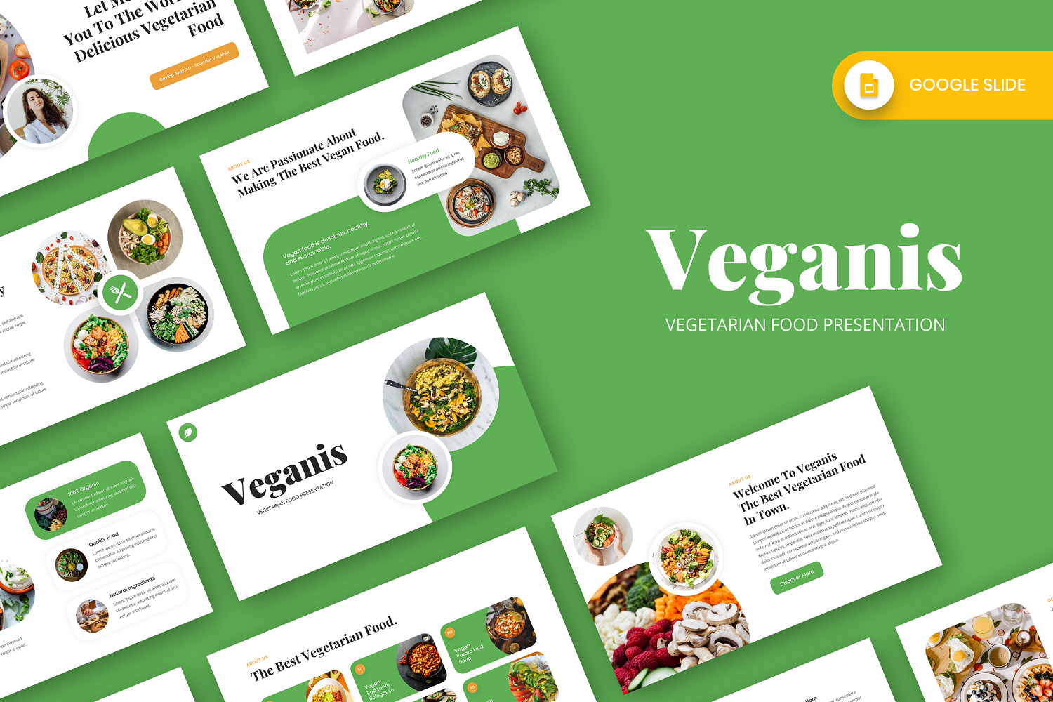 Kit Graphique #353716 Vegan Alimentation Divers Modles Web - Logo template Preview