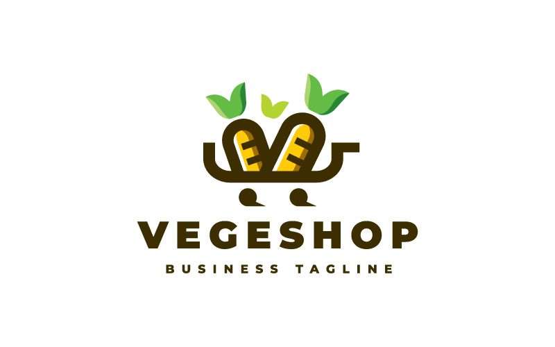 Template #353776 Vegan Vegetable Webdesign Template - Logo template Preview